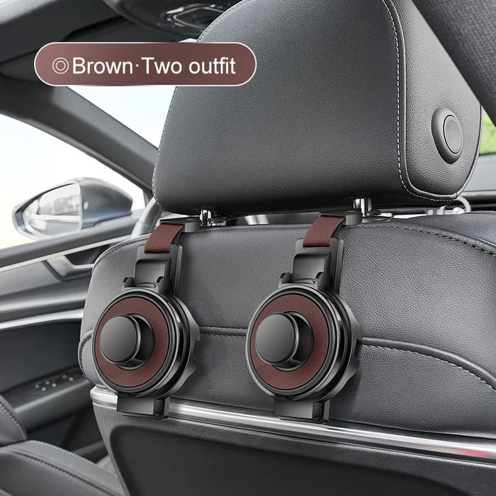Car Headrest Organizer 3-in-1 Hook Cup & Phone Stand