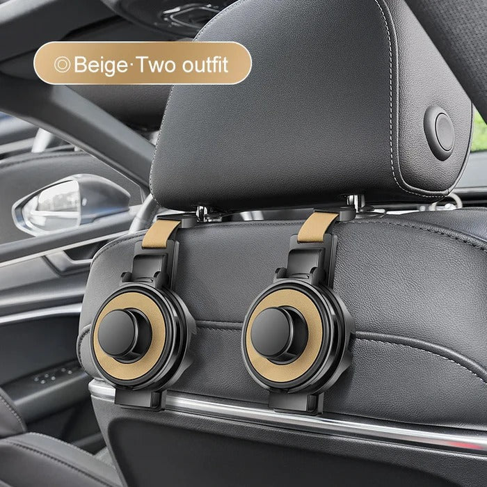 Car Headrest Organizer 3-in-1 Hook Cup & Phone Stand
