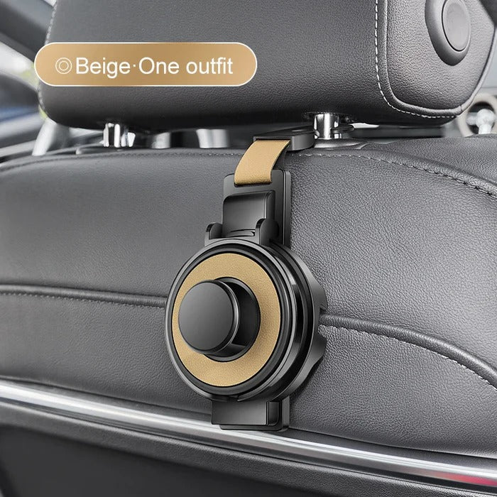Car Headrest Organizer 3-in-1 Hook Cup & Phone Stand