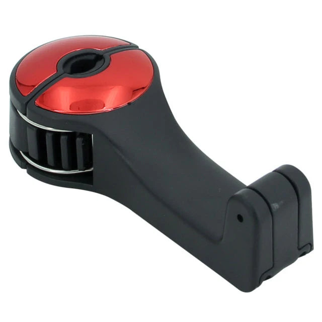 Car Headrest Phone Holder 360° Swivel & Bag Hanger