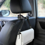 Car Headrest Phone Holder 360° Swivel & Bag Hanger