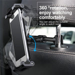 Car Headrest Phone & Tablet Holder 360° Rotating