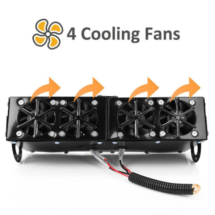 Car Heater 12V PTC Ceramic 500W With Four Air Outlets
