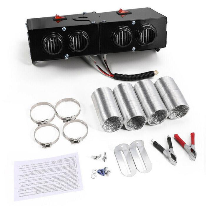 Car Heater & Defroster 12V 500W Four Outlets