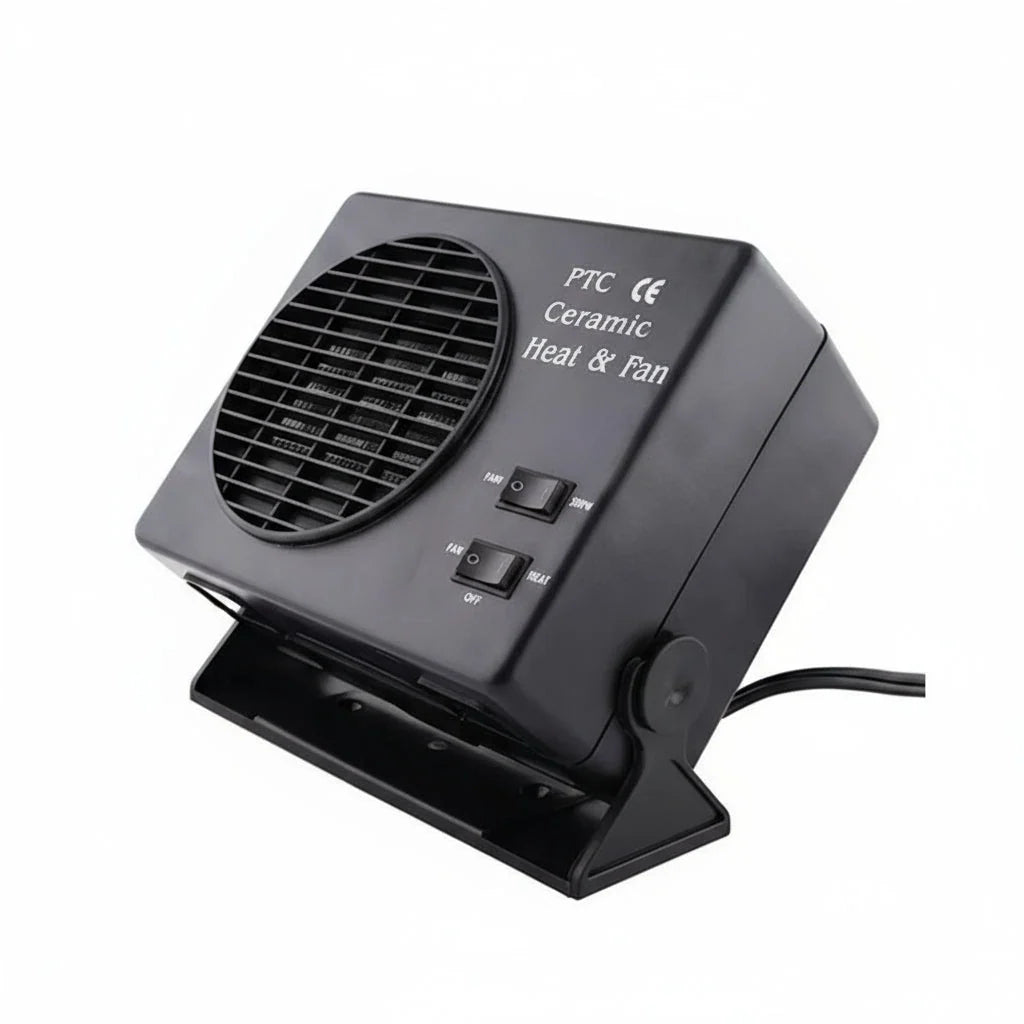 Car Heater Fan 12V Ceramic Thermostat-Regulated