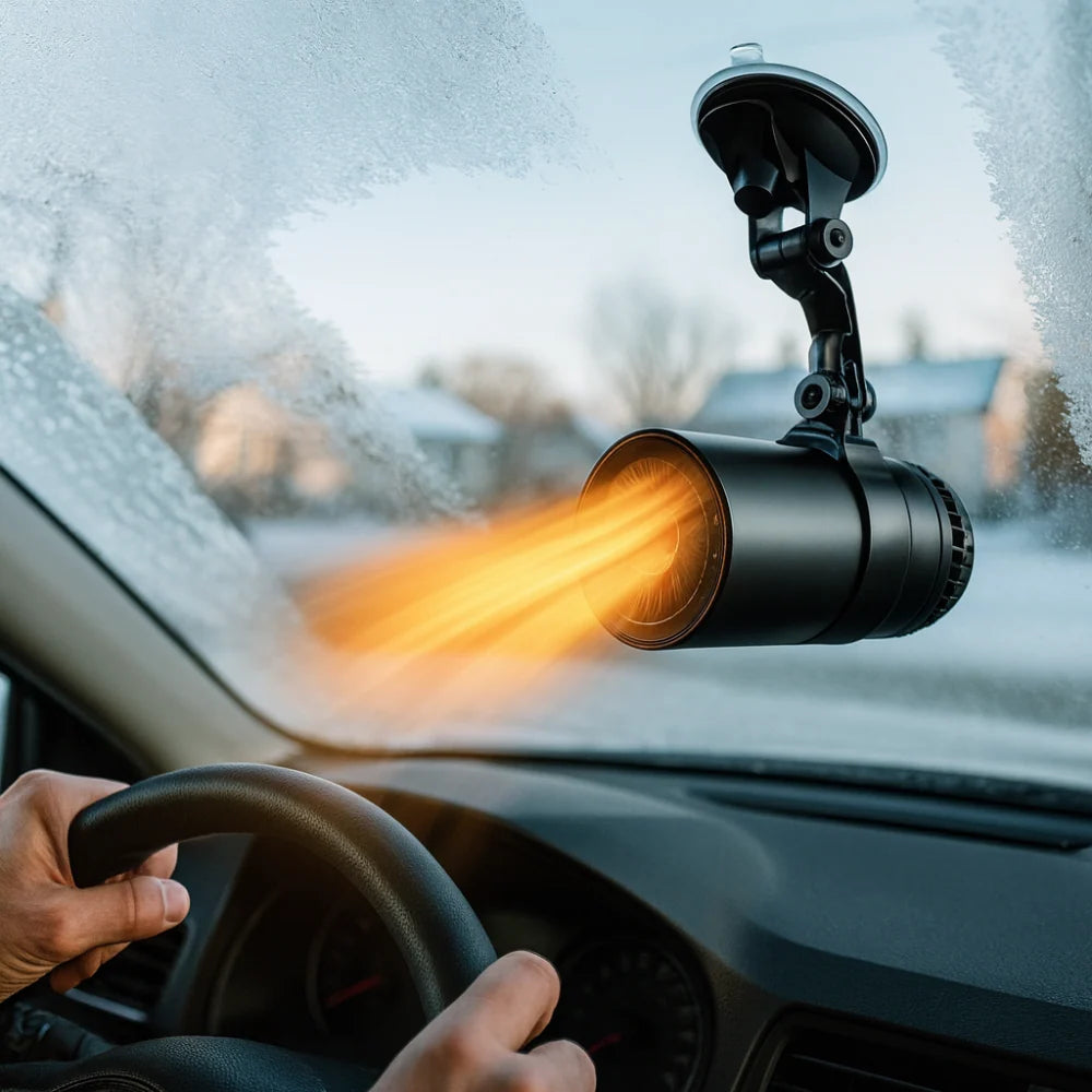 Car Heater & Windshield Defroster 12V Heating & Fan Functions