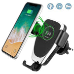 Car Phone Holder Auto-Clamping 15W Wireless Charging Adjustable Mount