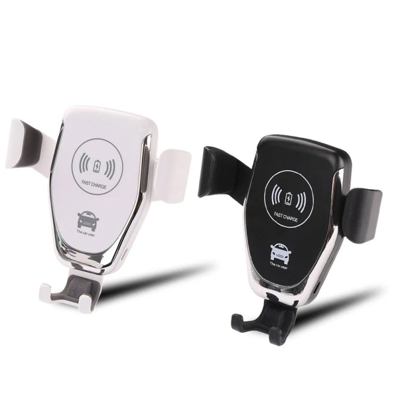 Car Phone Holder Auto-Clamping 15W Wireless Charging Adjustable Mount