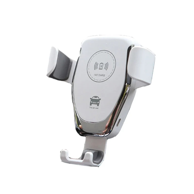 Car Phone Holder Auto-Clamping 15W Wireless Charging Adjustable Mount