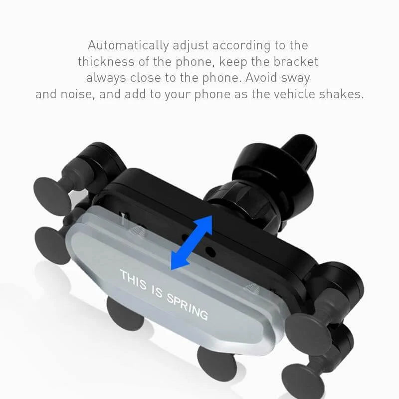 Car Phone Holder Gravity Clamp 360° Adjustable