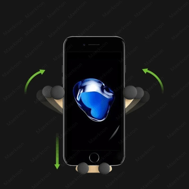Car Phone Holder Gravity Support Air Vent Clip Hands-Free
