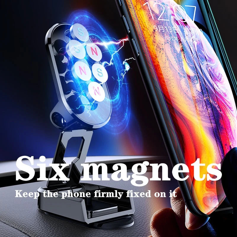 Car Phone Holder Magnetic 360° Rotatable Dashboard Mount