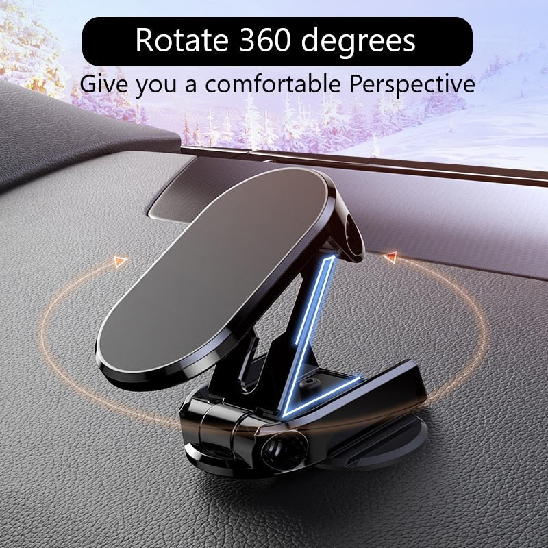 Car Phone Holder Magnetic 360° Rotatable Dashboard Mount