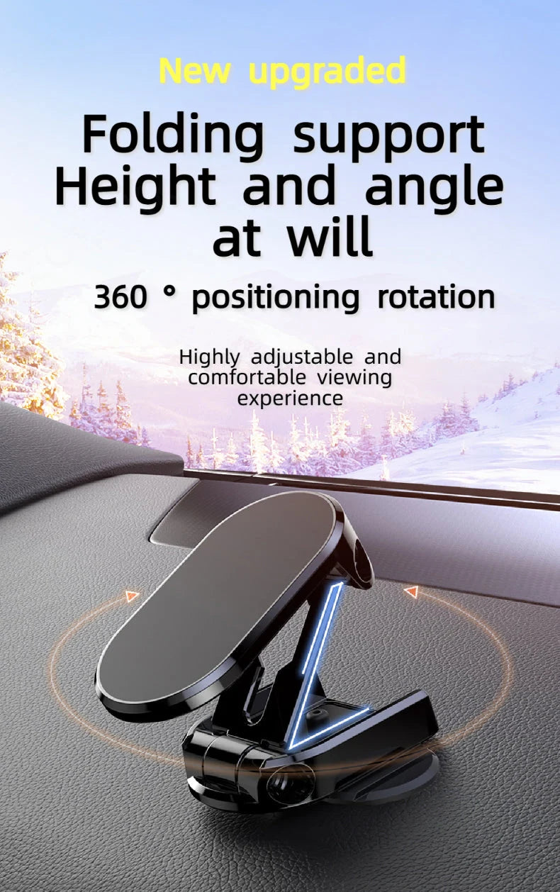 Car Phone Holder Magnetic 360° Rotatable Dashboard Mount