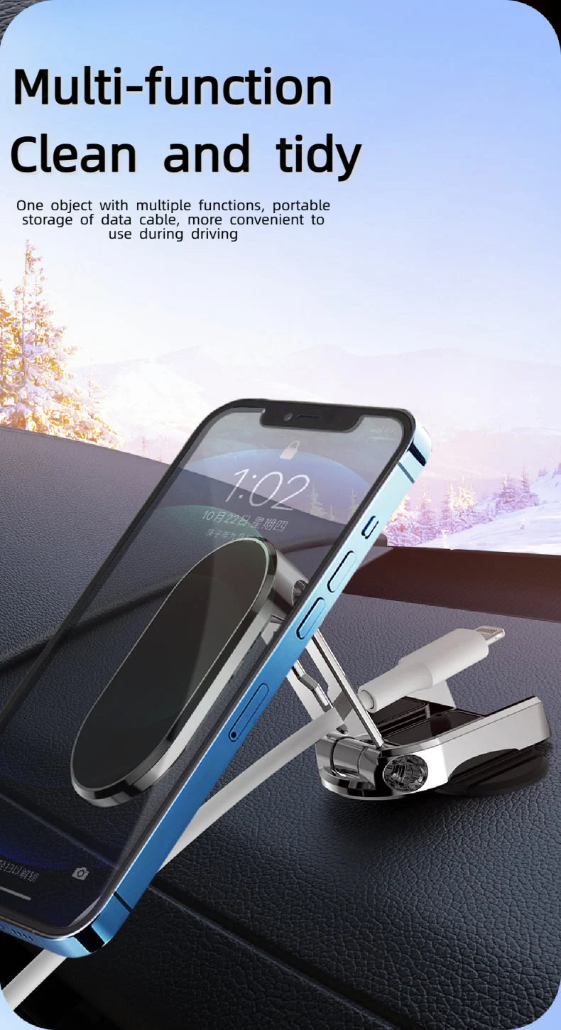 Car Phone Holder Magnetic 360° Rotatable Dashboard Mount