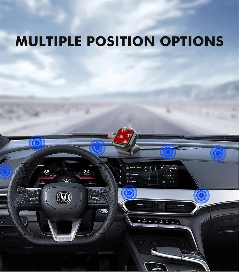 Car Phone Holder Magnetic 360° Rotating Quick-Release