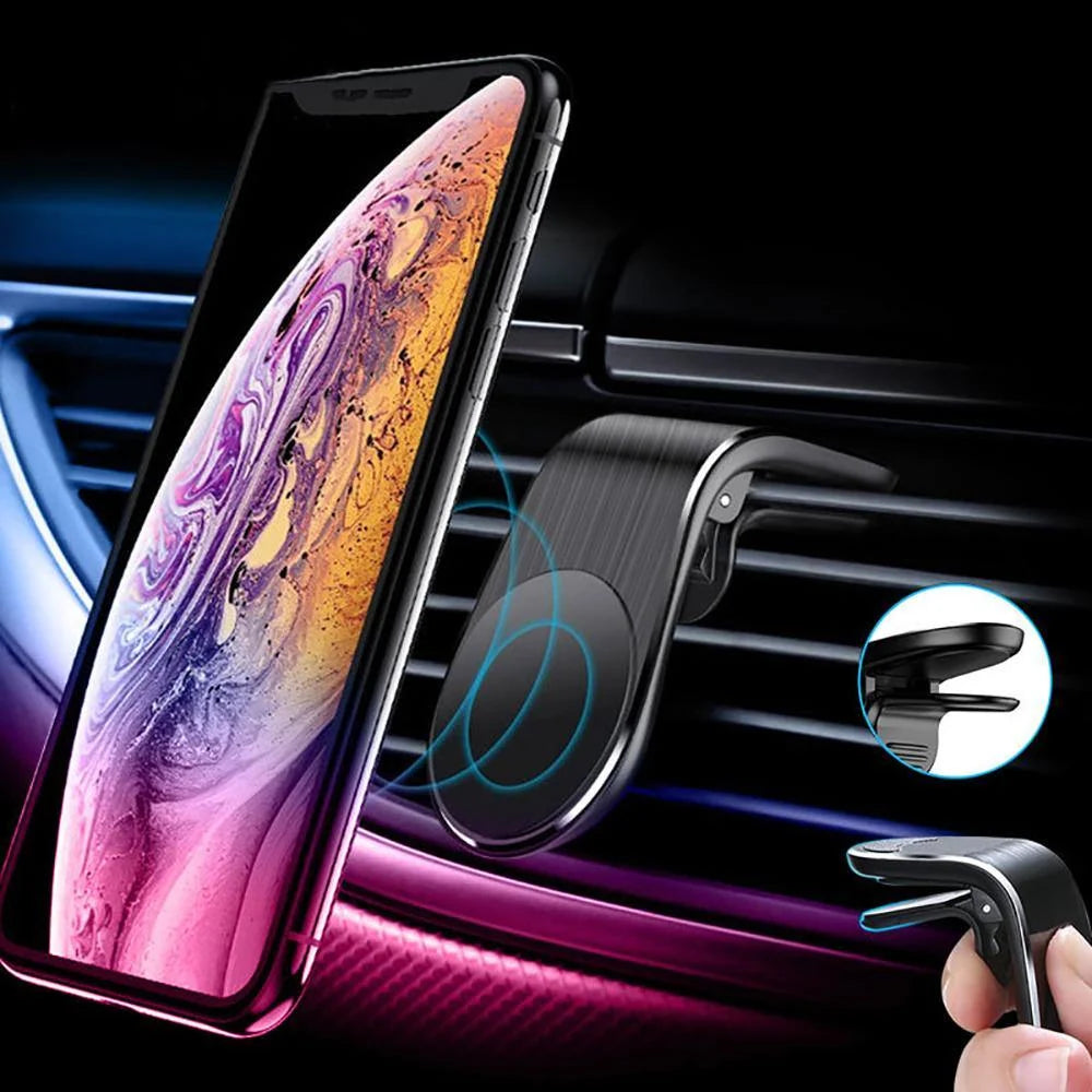 Car Phone Holder Magnetic Air Vent Mount Compact Design