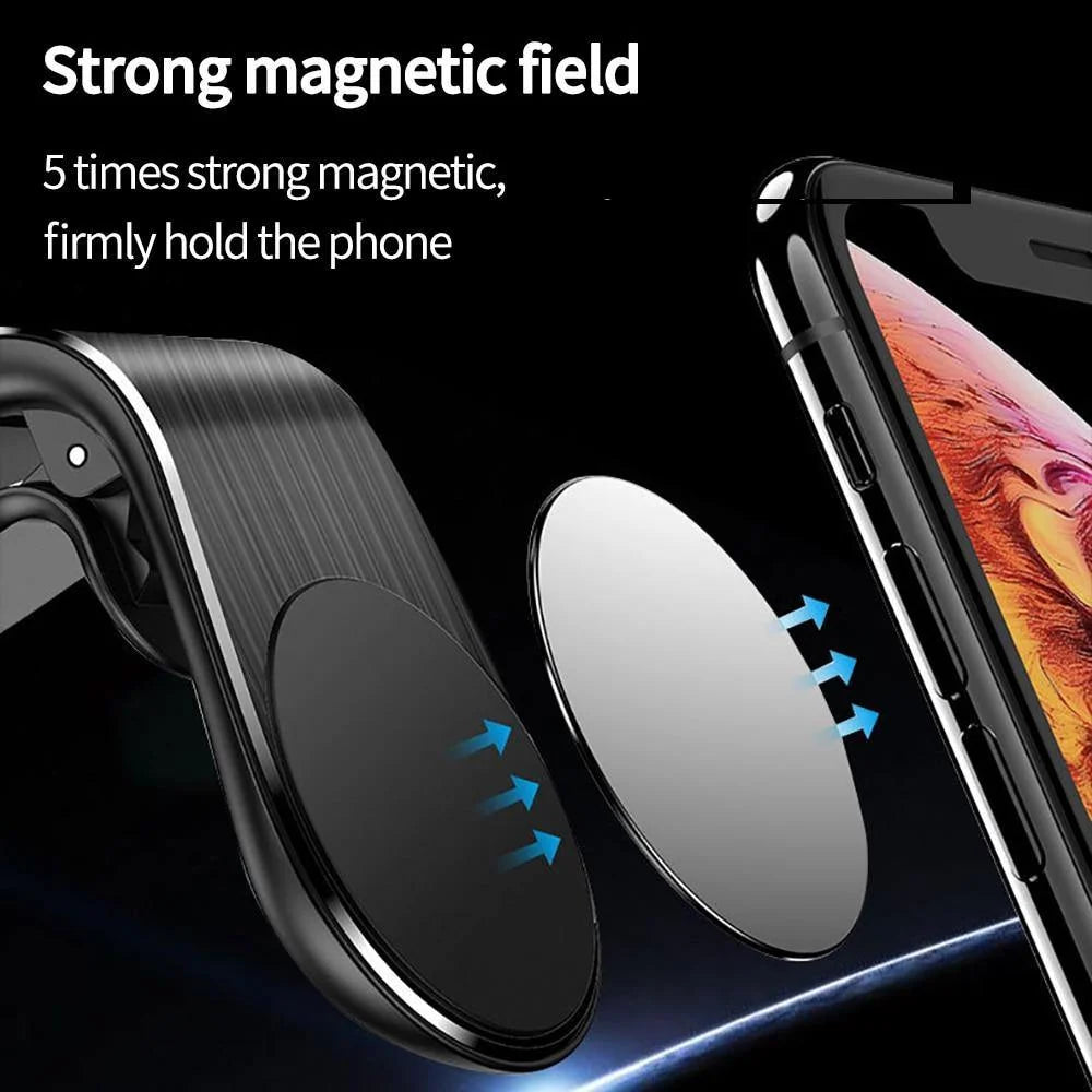 Car Phone Holder Magnetic Air Vent Mount Compact Design