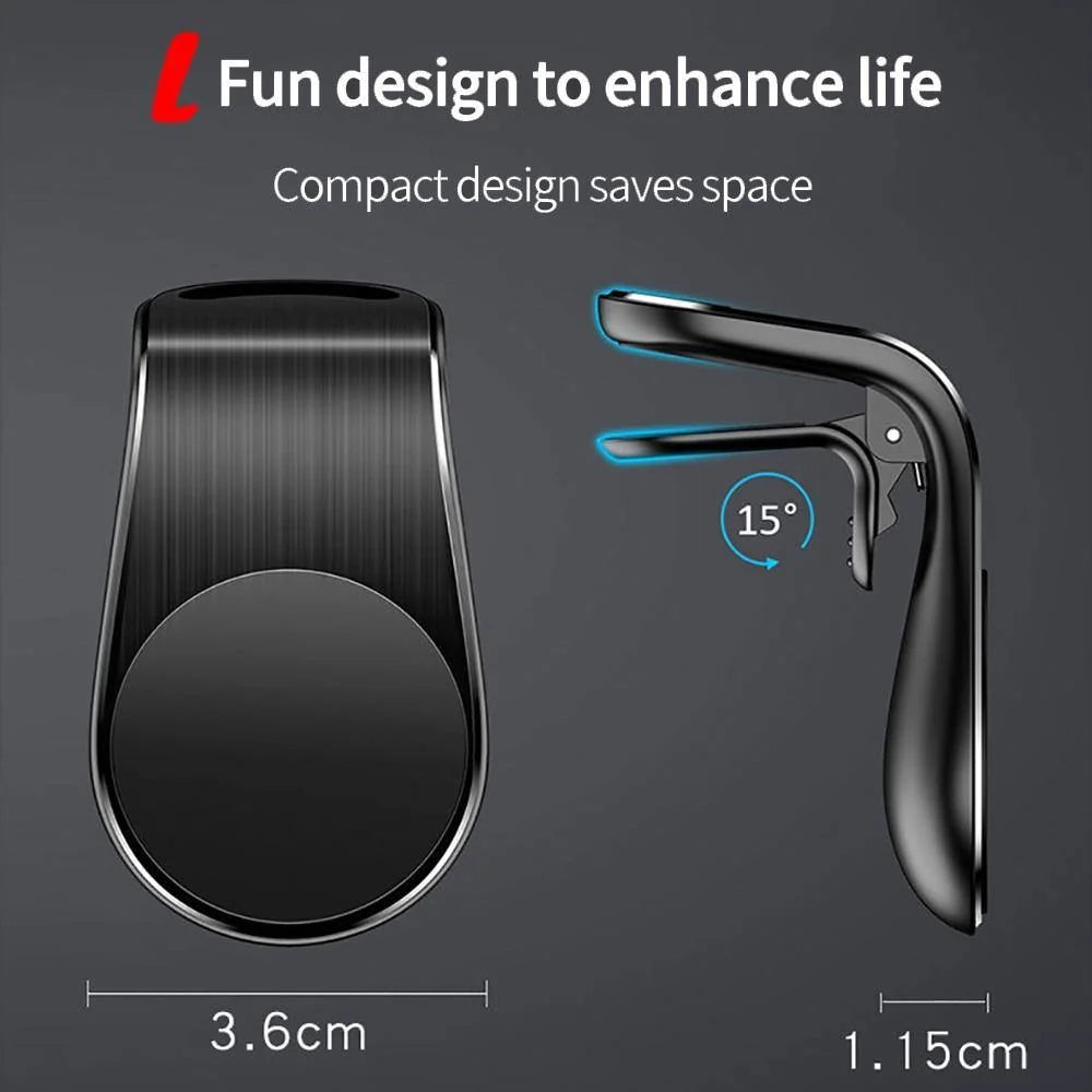 Car Phone Holder Magnetic Air Vent Mount Compact Design