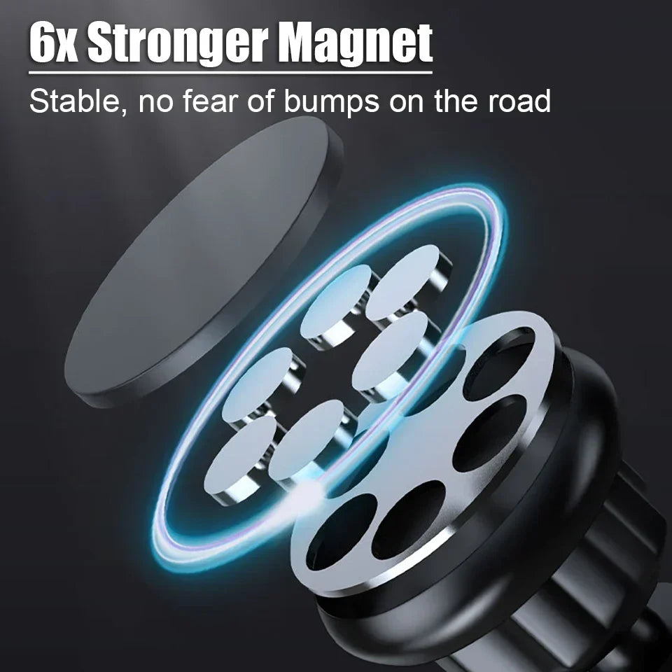 Car Phone Holder Magnetic Long Adjustable Handle