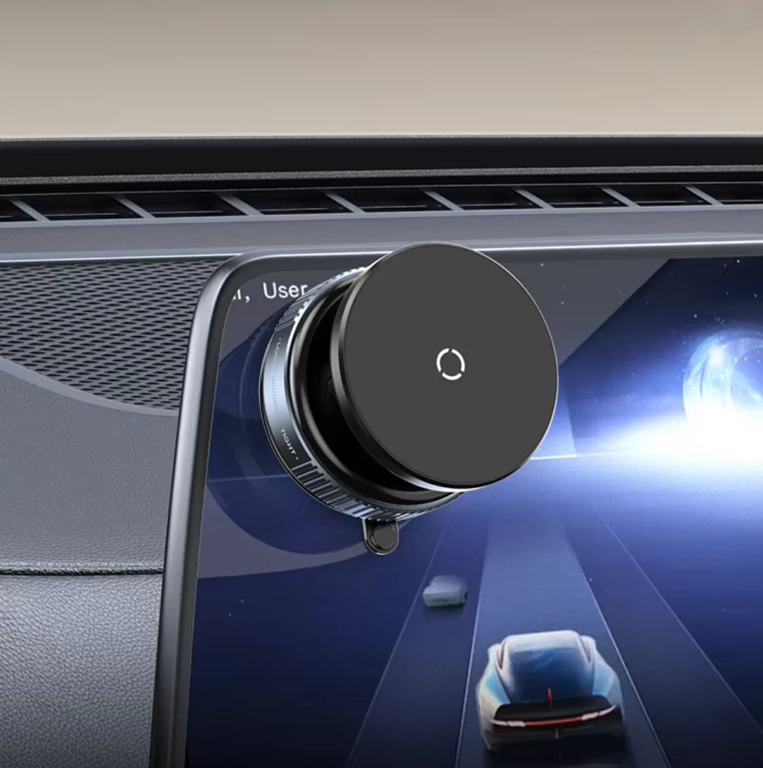 Car Phone Holder Magnetic Vacuum Suction 360° Rotation