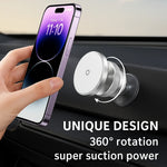 Car Phone Holder Magnetic Vacuum Suction 360° Rotation
