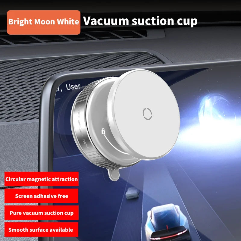 Car Phone Holder Magnetic Vacuum Suction 360° Rotation