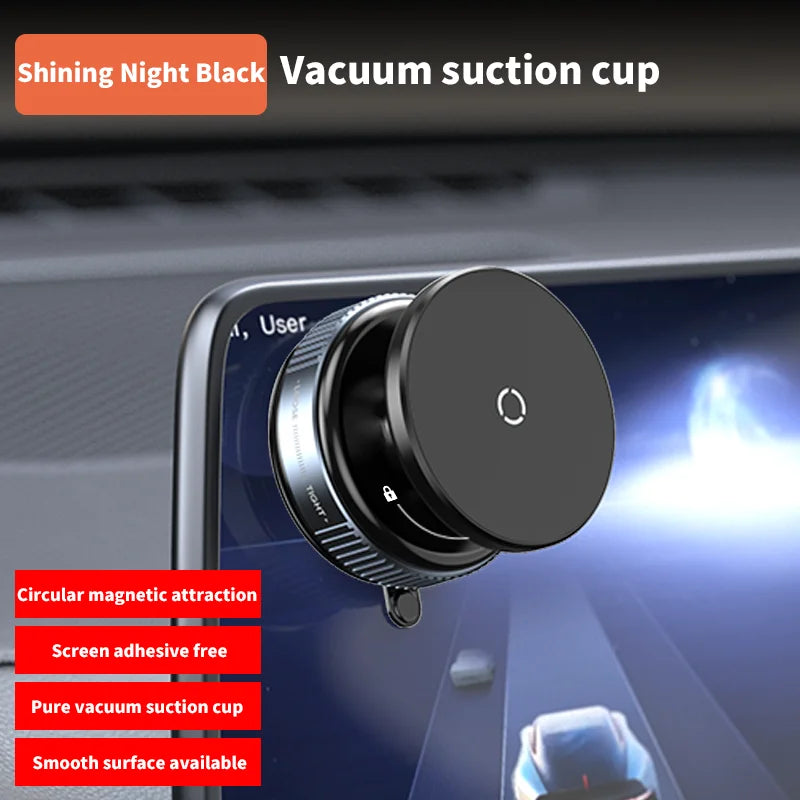 Car Phone Holder Magnetic Vacuum Suction 360° Rotation