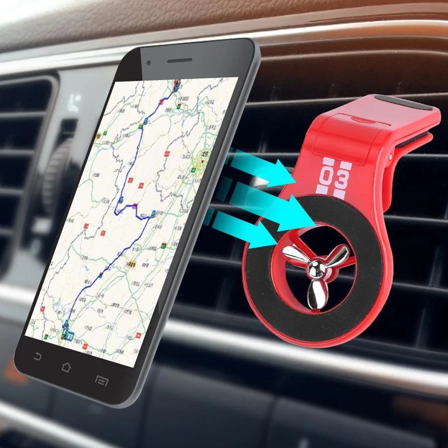 Car Phone Holder Magnetic Vent Mount & Air Freshener