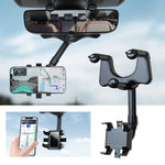 Car Phone Holder Rearview Mirror Mount Rotating