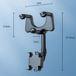 Car Phone Holder Rearview Mirror Mount Rotating