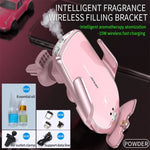 Car Phone Holder Wireless Charging Aromatherapy Automatic Clamping