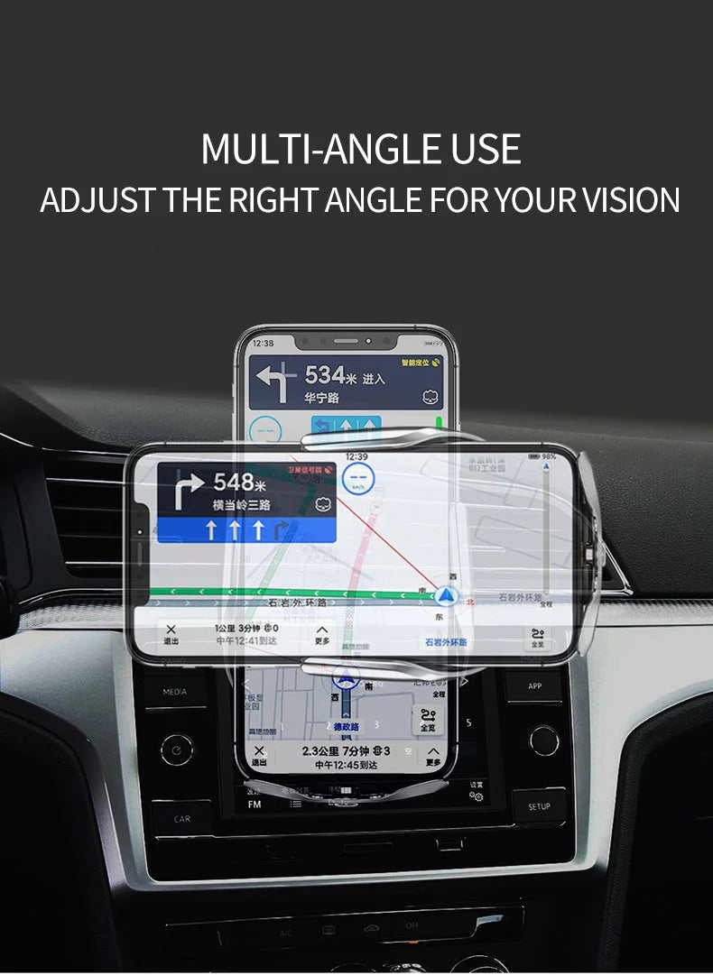 Car Phone Holder Wireless Charging Aromatherapy Automatic Clamping