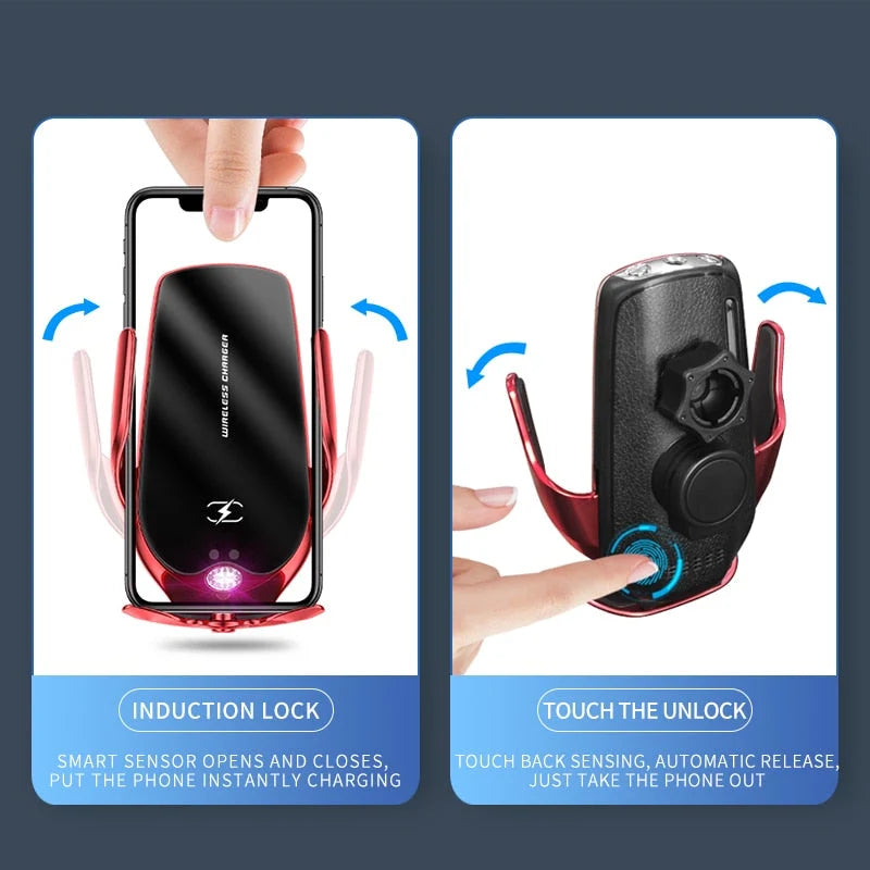Car Phone Holder Wireless Charging Aromatherapy Automatic Clamping