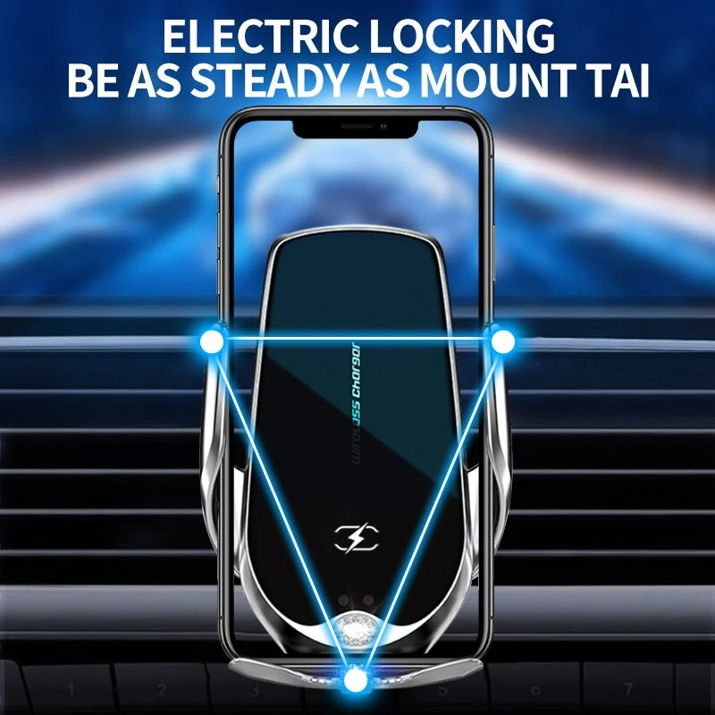 Car Phone Holder Wireless Charging Aromatherapy Automatic Clamping