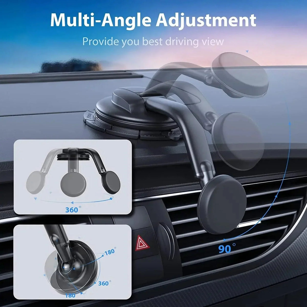 Car Phone Mount Magnetic Air Vent 360° Rotating