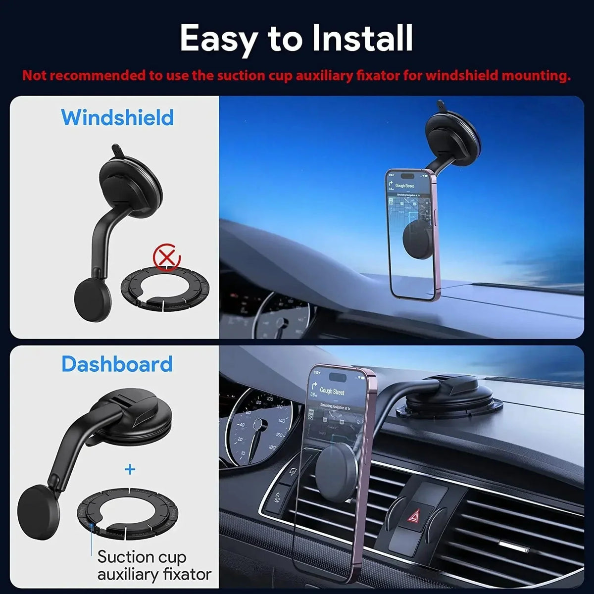 Car Phone Mount Magnetic Air Vent 360° Rotating