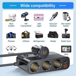 Car Power Adapter 7-In-1 USB & 12V