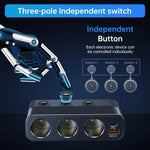Car Power Adapter 7-In-1 USB & 12V