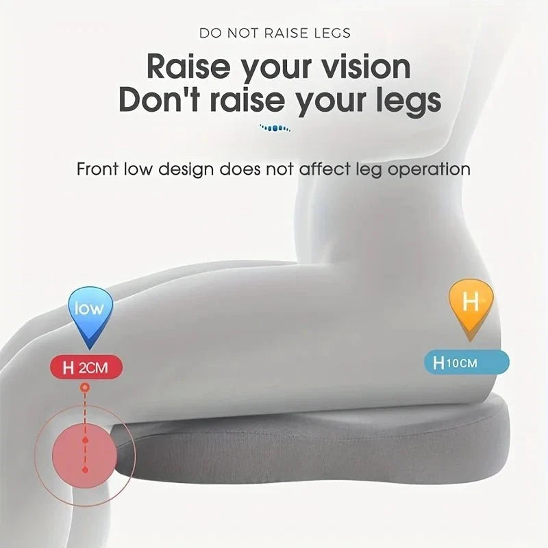 Car Seat Cushion Adjustable Memory Foam Height-Enhancing