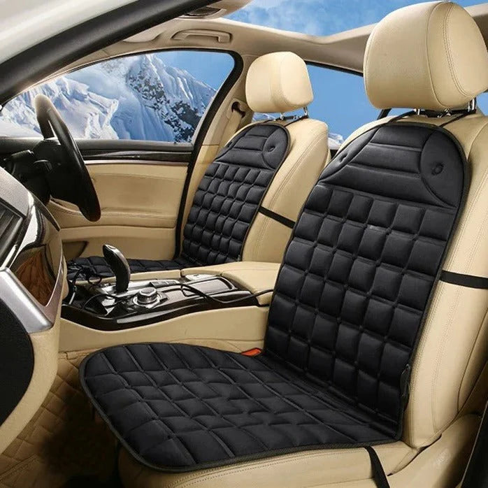 Car Seat Cushion Heated Dual Heat Levels Non-Slip Backing