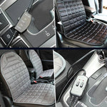 Car Seat Cushion Heated Dual Heat Levels Non-Slip Backing