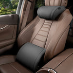 Car Seat Cushion Set Memory Foam Headrest Lumbar Support