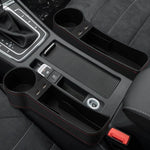Car Seat Gap Organizer Leather Two USB Charging Ports