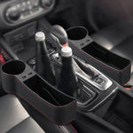 Car Seat Gap Organizer Leather Two USB Charging Ports