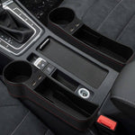 Car Seat Gap Organizer Leather Two USB Charging Ports