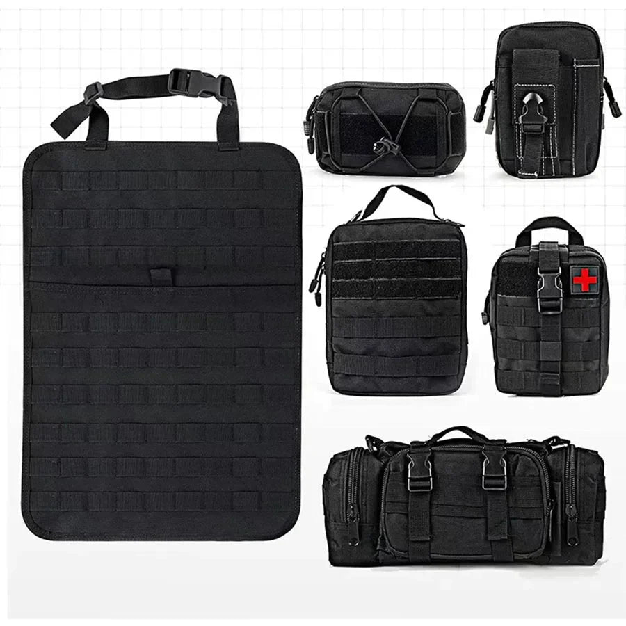 Car Seat Organizer Hanging Six Compartments 600D Oxford Fabric
