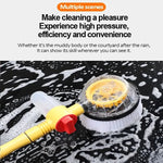 Car Wash Brush Water-Powered 360° Rotation Soft Chenille
