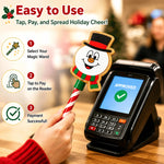 Card Holder Wand Contactless Payment Candy Cane Handle