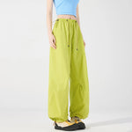 Cargo Pants Wide Leg Quick-Drying Zip Pockets